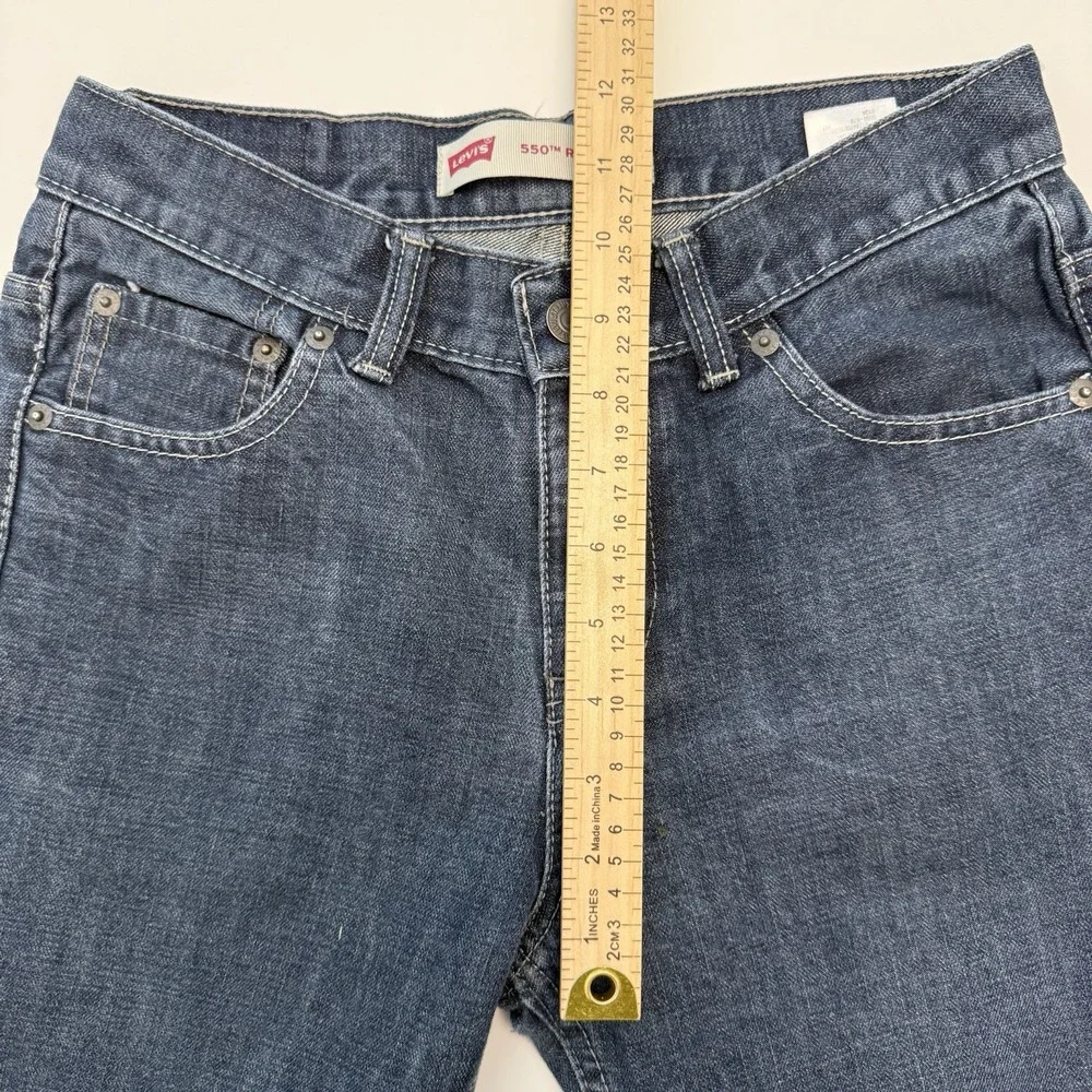 Levi's 550 Relaxed 5550-679 Dark Wash Denim Jeans Boys 14 Reg 27x27